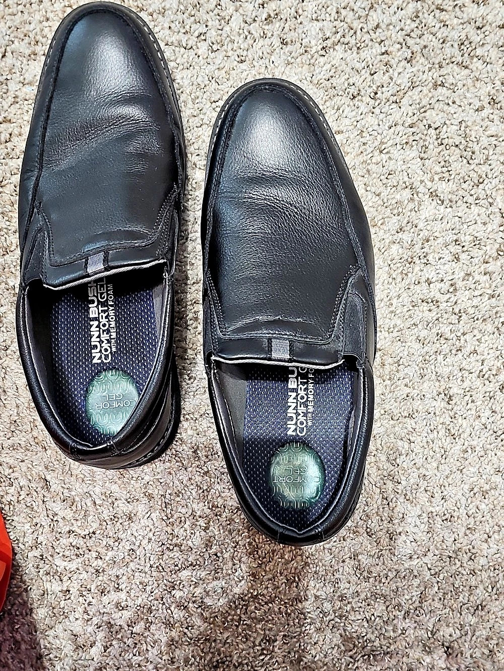 NunN Bush Comfort Gel Black Comfort Loafers